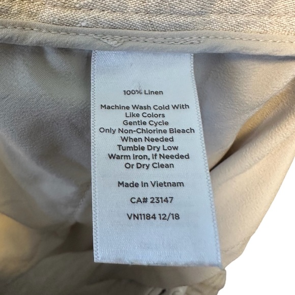 Talbots | Windsor Wide-Leg Linen Pants Size 20W - Picture 12 of 16